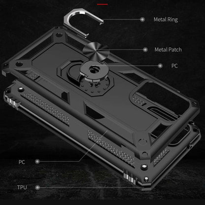 Outdoor Case für SAMSUNG GALAXY A72 TPU Hybrid Sergeant Armor Ring Hülle Cover