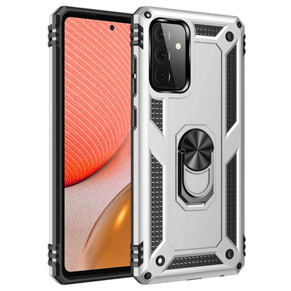 Outdoor Case für SAMSUNG GALAXY A72 TPU Hybrid Sergeant Armor Ring Hülle Cover