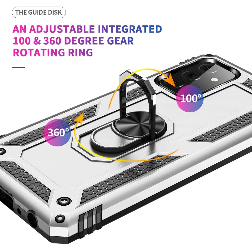Outdoor Case für SAMSUNG GALAXY A72 TPU Hybrid Sergeant Armor Ring Hülle Cover