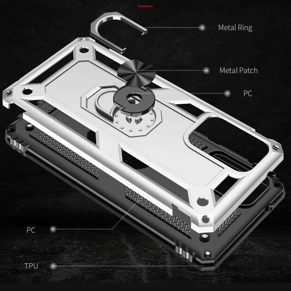 Outdoor Case für SAMSUNG GALAXY A72 TPU Hybrid Sergeant Armor Ring Hülle Cover