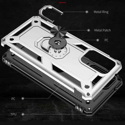 Outdoor Case für SAMSUNG GALAXY A72 TPU Hybrid Sergeant Armor Ring Hülle Cover