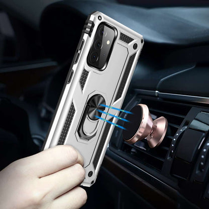 Outdoor Case für SAMSUNG GALAXY A72 TPU Hybrid Sergeant Armor Ring Hülle Cover