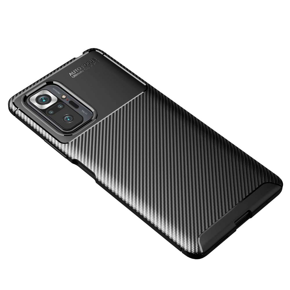 TPU Case für XIAOMI REDMI NOTE 10 PRO Carbon Fiber Muster Shockproof Hülle Cover