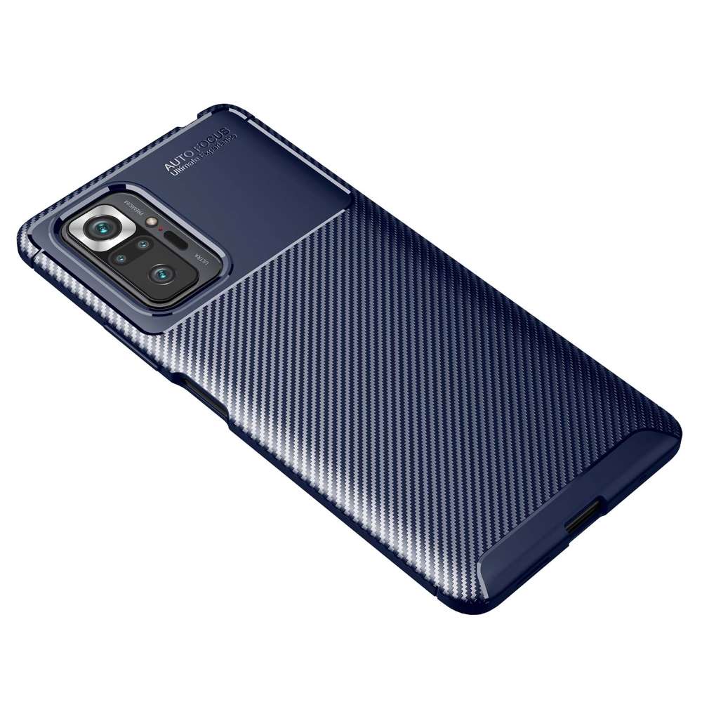 TPU Case für XIAOMI REDMI NOTE 10 PRO Carbon Fiber Muster Shockproof Hülle Cover