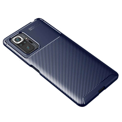 TPU Case für XIAOMI REDMI NOTE 10 PRO Carbon Fiber Muster Shockproof Hülle Cover