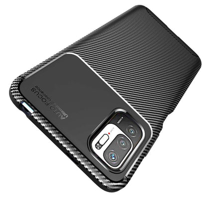 TPU Case für XIAOMI REDMI NOTE 10 5G Carbon Fiber Muster Shockproof Hülle Cover