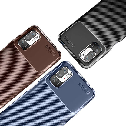 TPU Case für XIAOMI REDMI NOTE 10 5G Carbon Fiber Muster Shockproof Hülle Cover