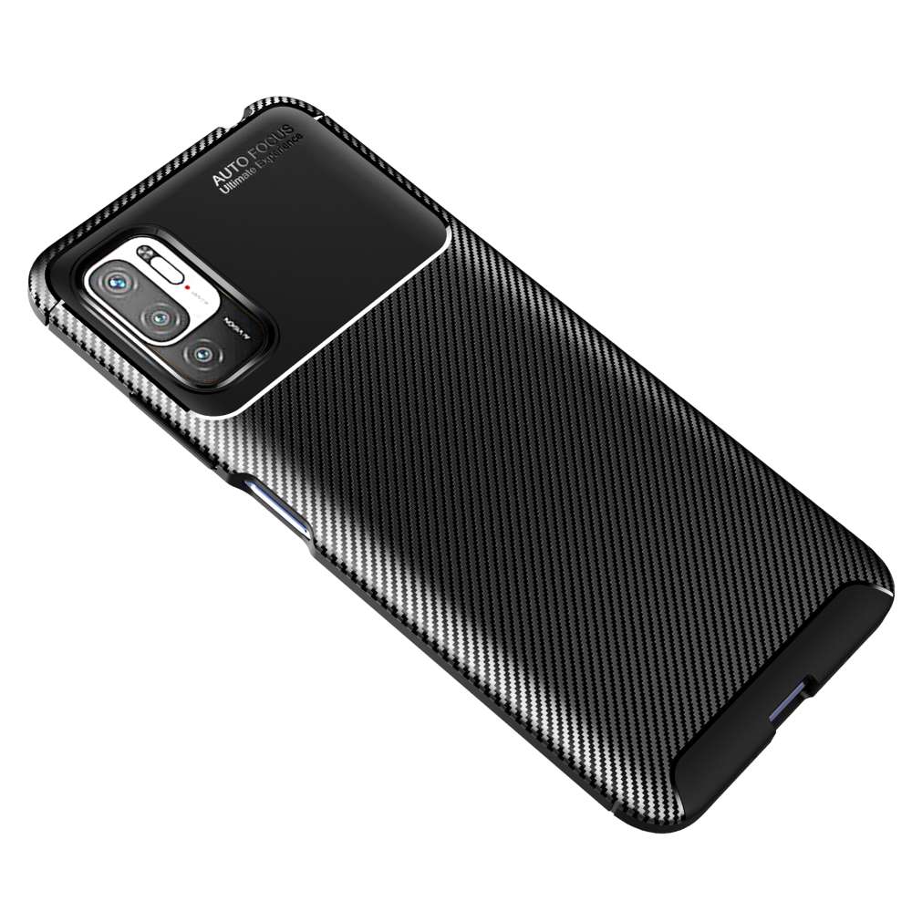 TPU Case für XIAOMI REDMI NOTE 10 5G Carbon Fiber Muster Shockproof Hülle Cover