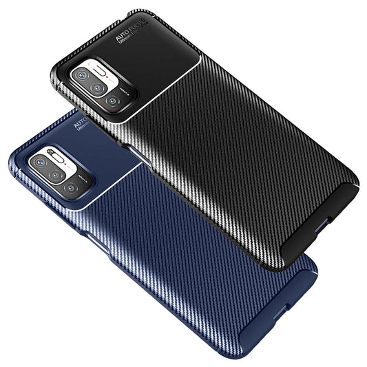TPU Case für XIAOMI REDMI NOTE 10 5G Carbon Fiber Muster Shockproof Hülle Cover