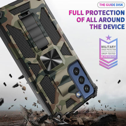 Outdoor Hülle für Samsung Galaxy S21 FE Camouflage Shockproof Schutz Cover Armor