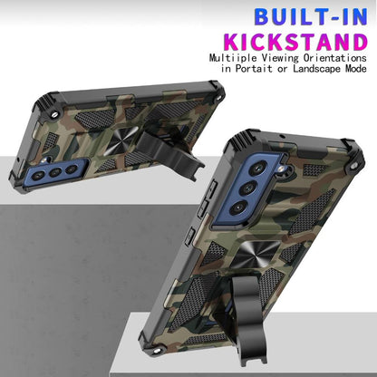 Outdoor Hülle für Samsung Galaxy S21 FE Camouflage Shockproof Schutz Cover Armor