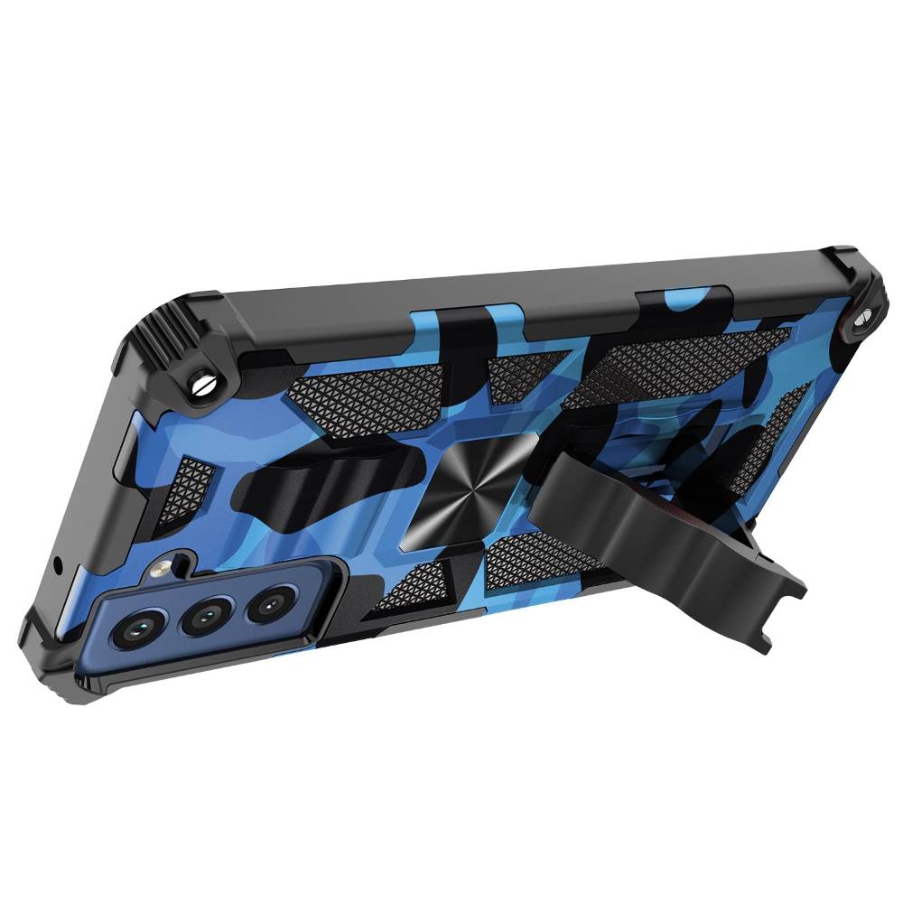 Outdoor Hülle für Samsung Galaxy S21 FE Camouflage Shockproof Schutz Cover Armor