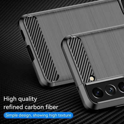 TPU Hülle für Samsung Galaxy S21 FE Carbon Fiber Skin Brushed Schutzcover Case