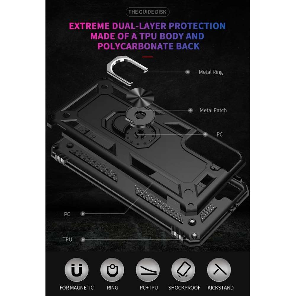 Outdoor Case für SAMSUNG GALAXY S21 FE TPU Hybrid Sergeant Armor Ring Hülle