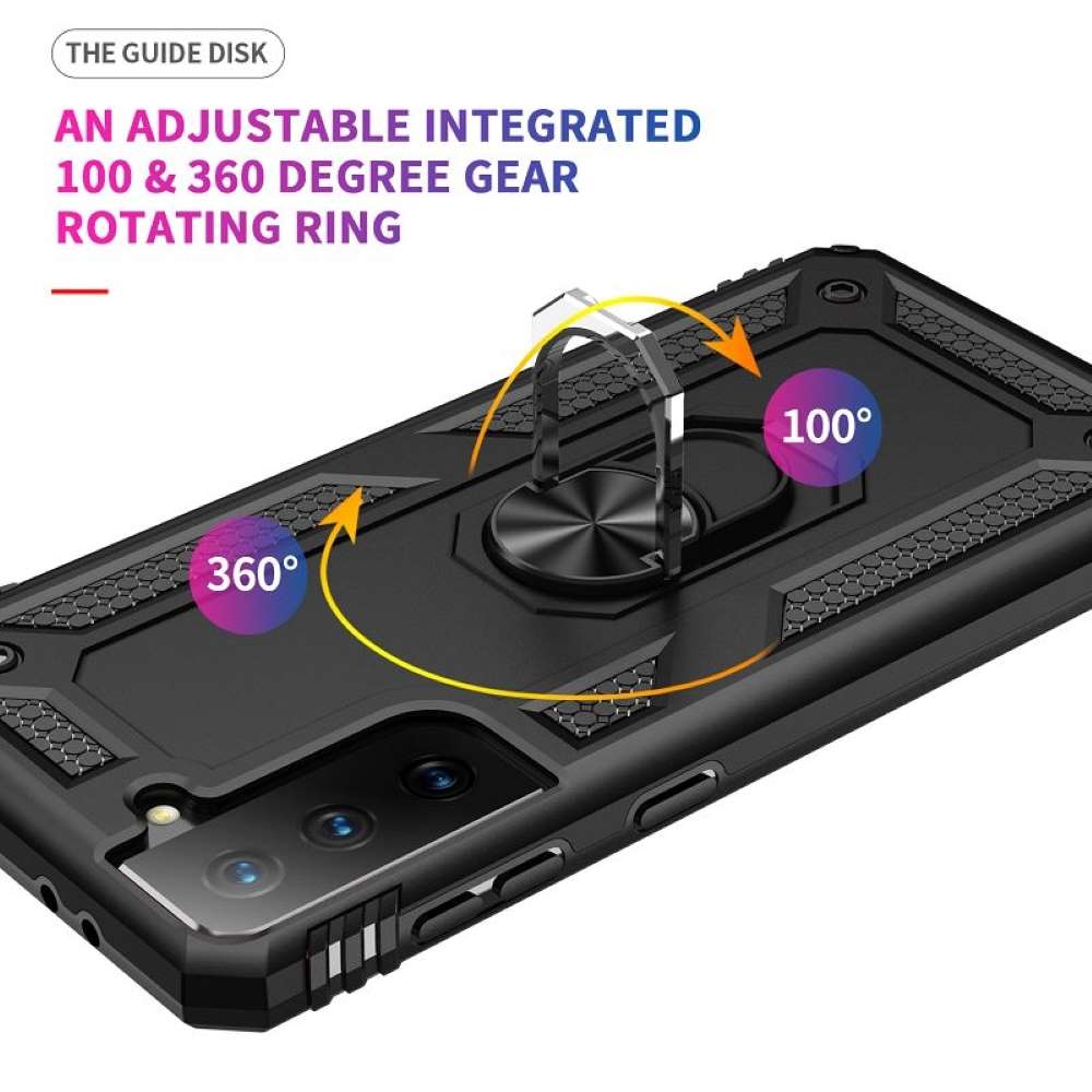 Outdoor Case für SAMSUNG GALAXY S21 FE TPU Hybrid Sergeant Armor Ring Hülle