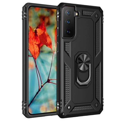 Outdoor Case für SAMSUNG GALAXY S21 FE TPU Hybrid Sergeant Armor Ring Hülle