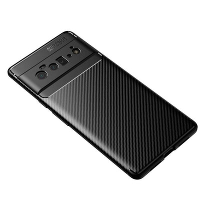TPU Hülle für Google Pixel 6 PRO Carbon Fiber Muster Shockproof Back Cover Case