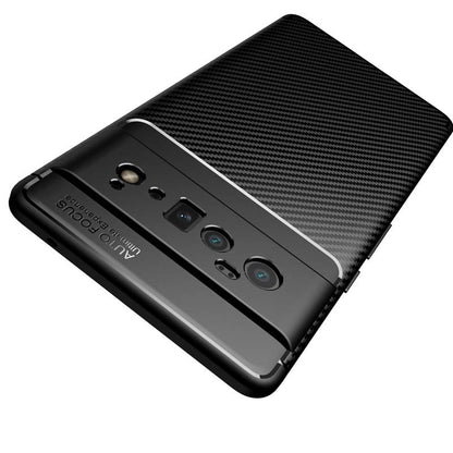 TPU Hülle für Google Pixel 6 PRO Carbon Fiber Muster Shockproof Back Cover Case