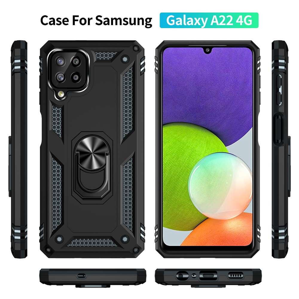 Outdoor Case für SAMSUNG GALAXY A22 4G TPU PC Hybrid Sergeant Armor Hülle Cover