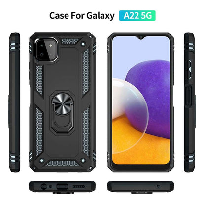 Outdoor Case für SAMSUNG GALAXY A22 5G TPU PC Hybrid Sergeant Armor Hülle Cover