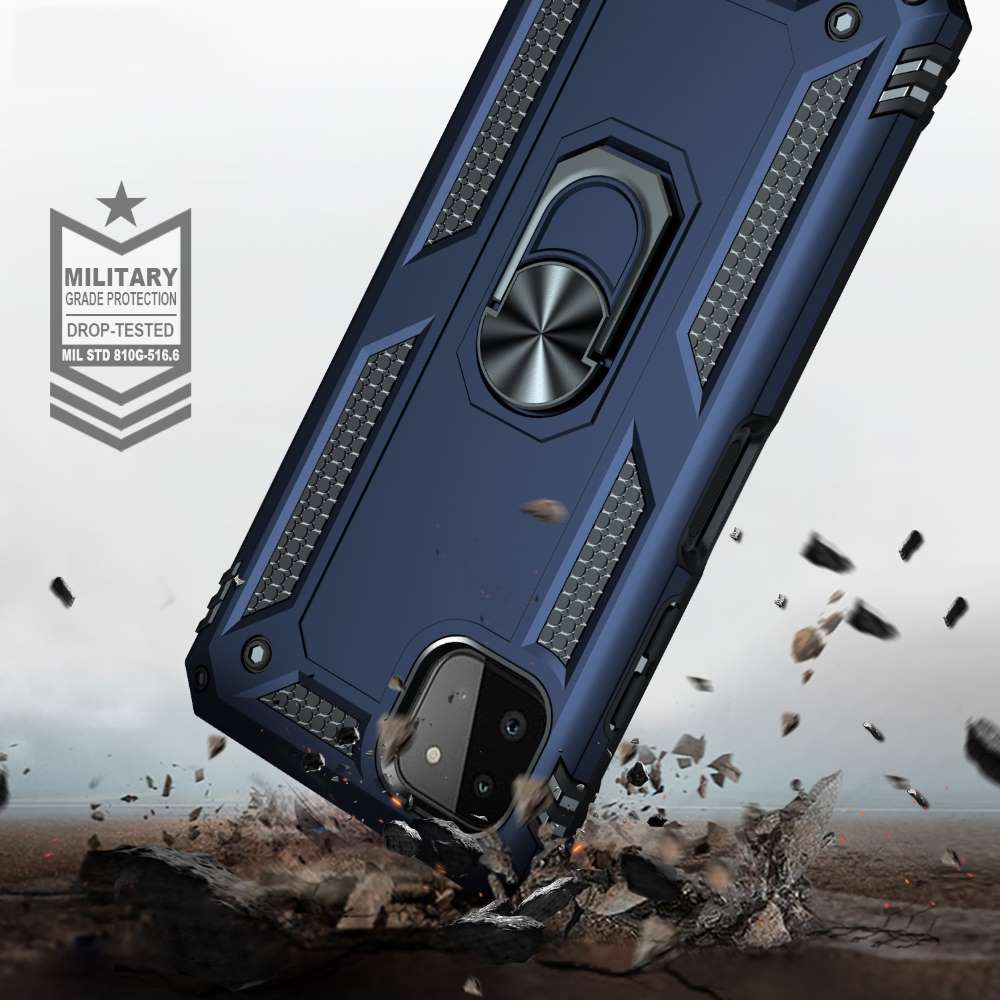 Outdoor Case für SAMSUNG GALAXY A22 5G TPU PC Hybrid Sergeant Armor Hülle Cover