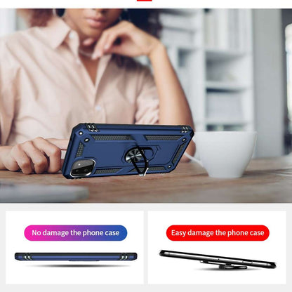Outdoor Case für SAMSUNG GALAXY A22 5G TPU PC Hybrid Sergeant Armor Hülle Cover