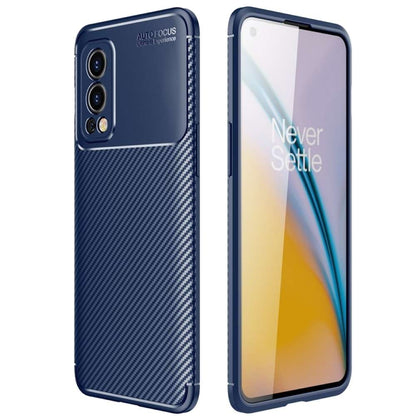 TPU Case für ONEPLUS NORD 2 Carbon Fiber Muster Shockproof Texture Hülle Cover