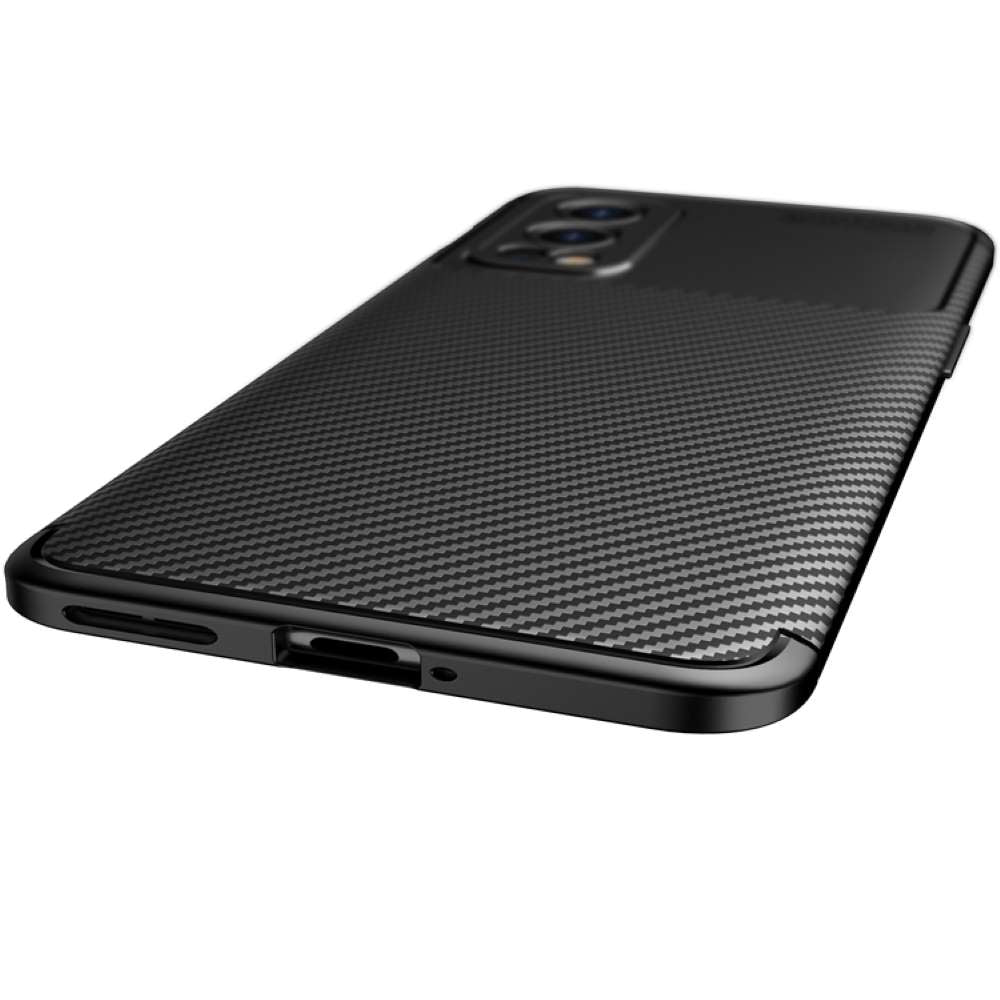 TPU Case für ONEPLUS NORD 2 Carbon Fiber Muster Shockproof Texture Hülle Cover