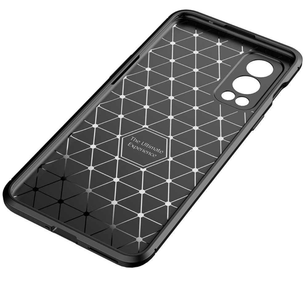 TPU Case für ONEPLUS NORD 2 Carbon Fiber Muster Shockproof Texture Hülle Cover