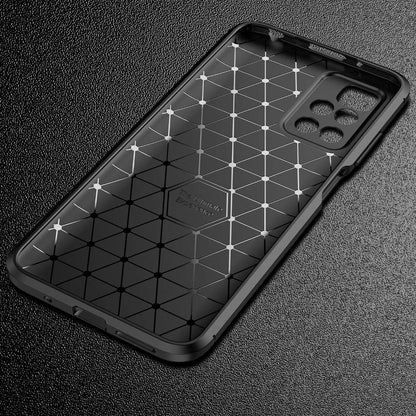 TPU Case für XIAOMI REDMI 10 Carbon Fiber Muster Shockproof Texture Hülle Cover