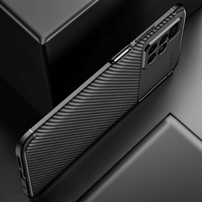 TPU Case für XIAOMI REDMI 10 Carbon Fiber Muster Shockproof Texture Hülle Cover