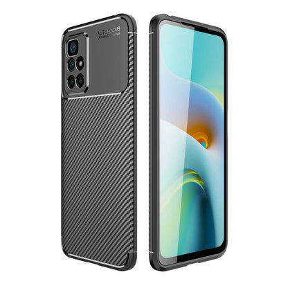 TPU Case für XIAOMI REDMI 10 Carbon Fiber Muster Shockproof Texture Hülle Cover