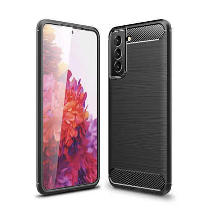 TPU Hülle für Samsung Galaxy S22 Carbon Fiber Skin Brushed Schutzcover Soft Case