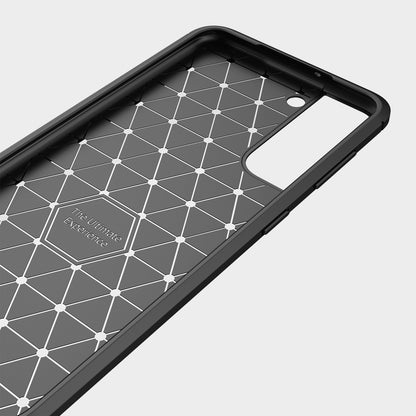 TPU Hülle für Samsung Galaxy S22 Carbon Fiber Skin Brushed Schutzcover Soft Case