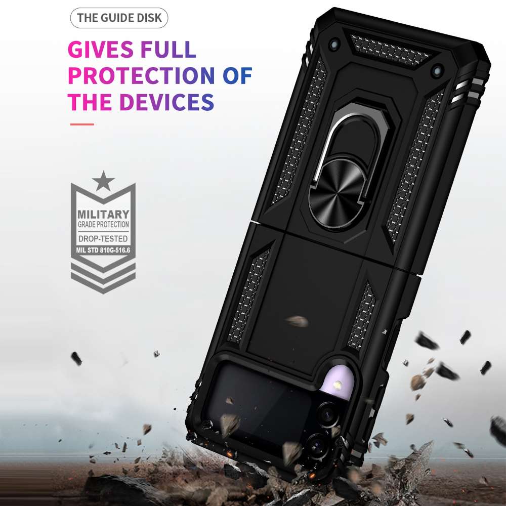 Outdoor Case für Samsung Galaxy Z FLIP3 TPU Hybrid Sergeant Armor Ring Hülle