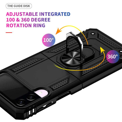 Outdoor Case für Samsung Galaxy Z FLIP3 TPU Hybrid Sergeant Armor Ring Hülle