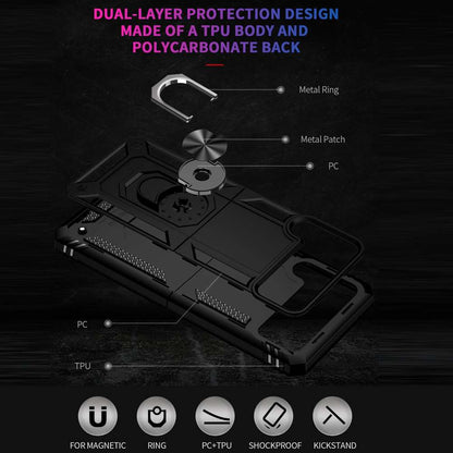 Outdoor Case für Samsung Galaxy Z FLIP3 TPU Hybrid Sergeant Armor Ring Hülle