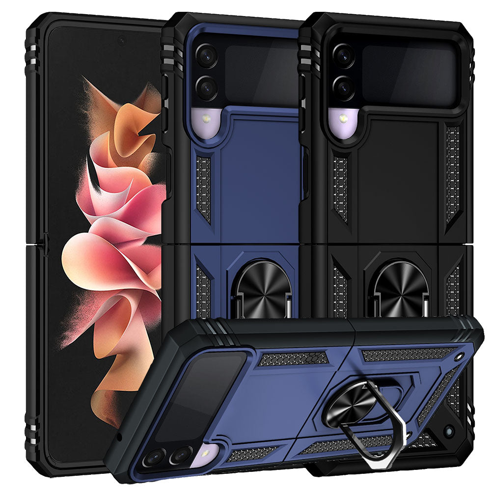 Outdoor Case für Samsung Galaxy Z FLIP3 TPU Hybrid Sergeant Armor Ring Hülle