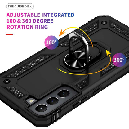Outdoor Case für SAMSUNG GALAXY S22 TPU Hybrid Sergeant Armor Metall Ring Hülle