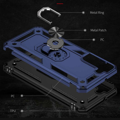 Outdoor Case für SAMSUNG GALAXY S22 TPU Hybrid Sergeant Armor Metall Ring Hülle
