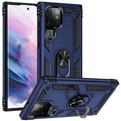 Outdoor Case für Samsung Galaxy S22 ULTRA TPU Hybrid Sergeant Armor Ring Hülle