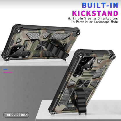 Outdoor Hülle für Samsung Galaxy S22 ULTRA Camouflage Shockproof Schutz Cover
