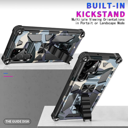 Outdoor Hülle für Samsung Galaxy S22 ULTRA Camouflage Shockproof Schutz Cover