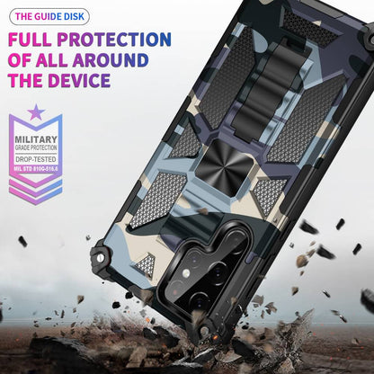 Outdoor Hülle für Samsung Galaxy S22 ULTRA Camouflage Shockproof Schutz Cover