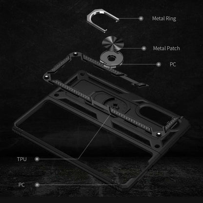 Outdoor Case für Samsung Galaxy Z FOLD3 TPU Hybrid Sergeant Armor Ring Hülle