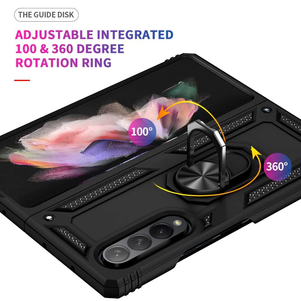Outdoor Case für Samsung Galaxy Z FOLD3 TPU Hybrid Sergeant Armor Ring Hülle