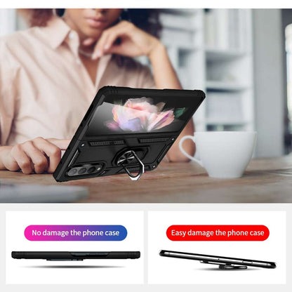 Outdoor Case für Samsung Galaxy Z FOLD3 TPU Hybrid Sergeant Armor Ring Hülle