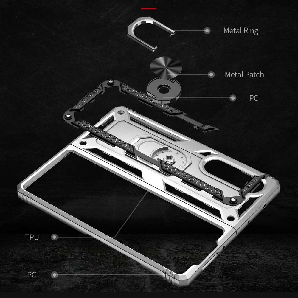 Outdoor Case für Samsung Galaxy Z FOLD3 TPU Hybrid Sergeant Armor Ring Hülle