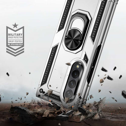 Outdoor Case für Samsung Galaxy Z FOLD3 TPU Hybrid Sergeant Armor Ring Hülle