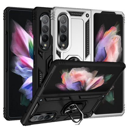 Outdoor Case für Samsung Galaxy Z FOLD3 TPU Hybrid Sergeant Armor Ring Hülle